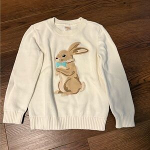 Gymboree Cream Sweater with Bunny Design